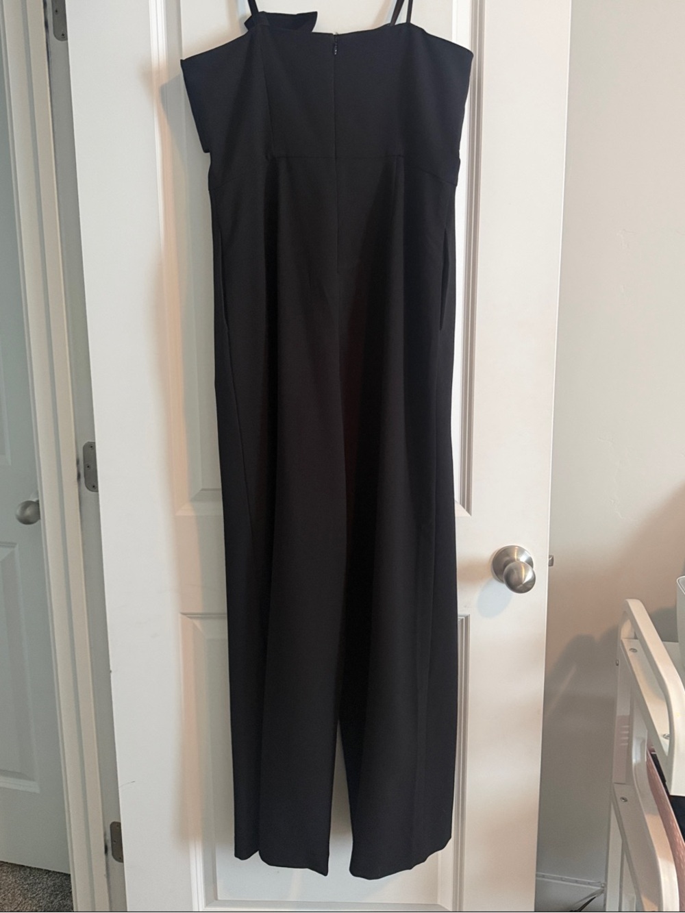 Chelsea28 Black Strapless Wide-Leg Jumpsuit with Twist Front - Picture 7 of 7